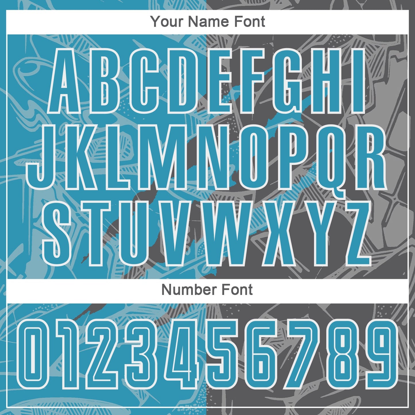 Custom Graffiti Pattern Panther Blue-Steel Gray Scratch Sublimation Soccer Uniform Jersey - Sky-Custom