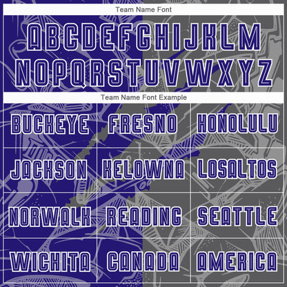 Custom Graffiti Pattern Dark Purple-Steel Gray Scratch Sublimation Soccer Uniform Jersey - Sky-Custom
