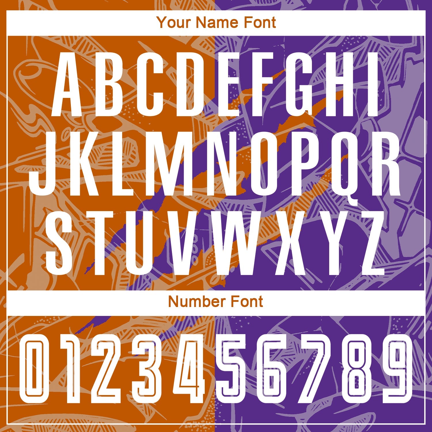 Custom Graffiti Pattern Texas Orange-Purple Scratch Sublimation Soccer Uniform Jersey - Sky-Custom