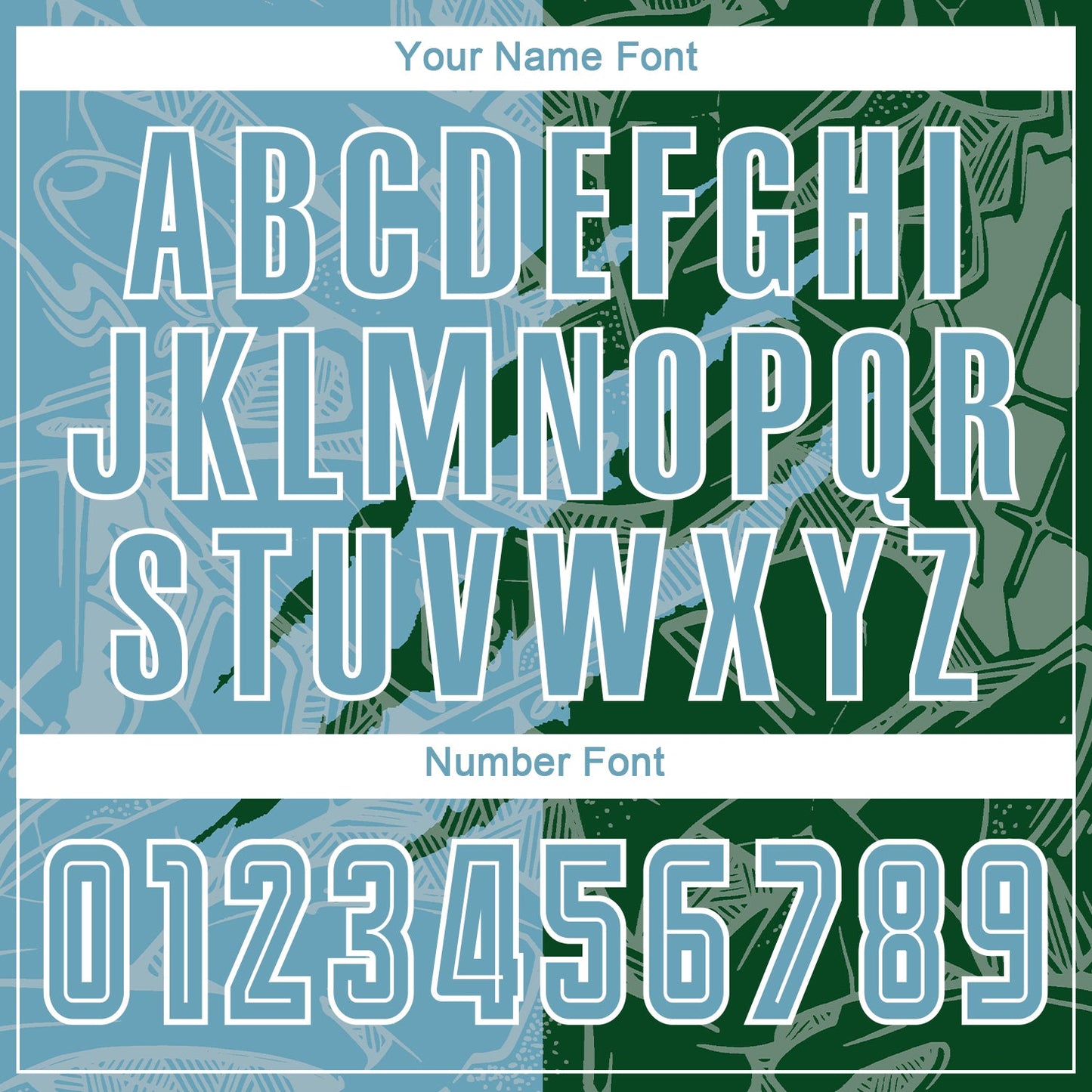 Custom Graffiti Pattern Shadow Blue-Green Scratch Sublimation Soccer Uniform Jersey - Sky-Custom