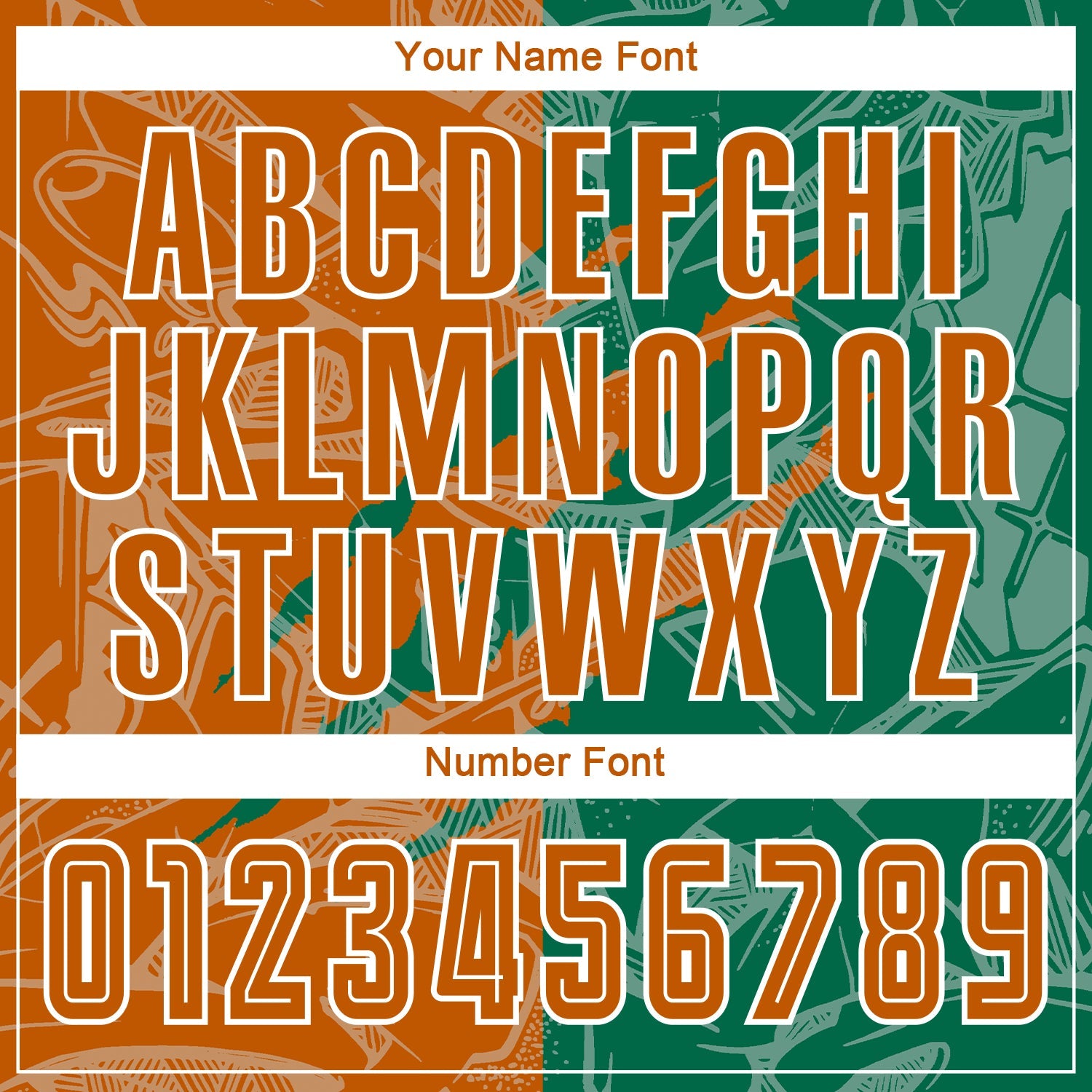 Custom Graffiti Pattern Texas Orange-Kelly Green Scratch Sublimation Soccer Uniform Jersey - Sky-Custom