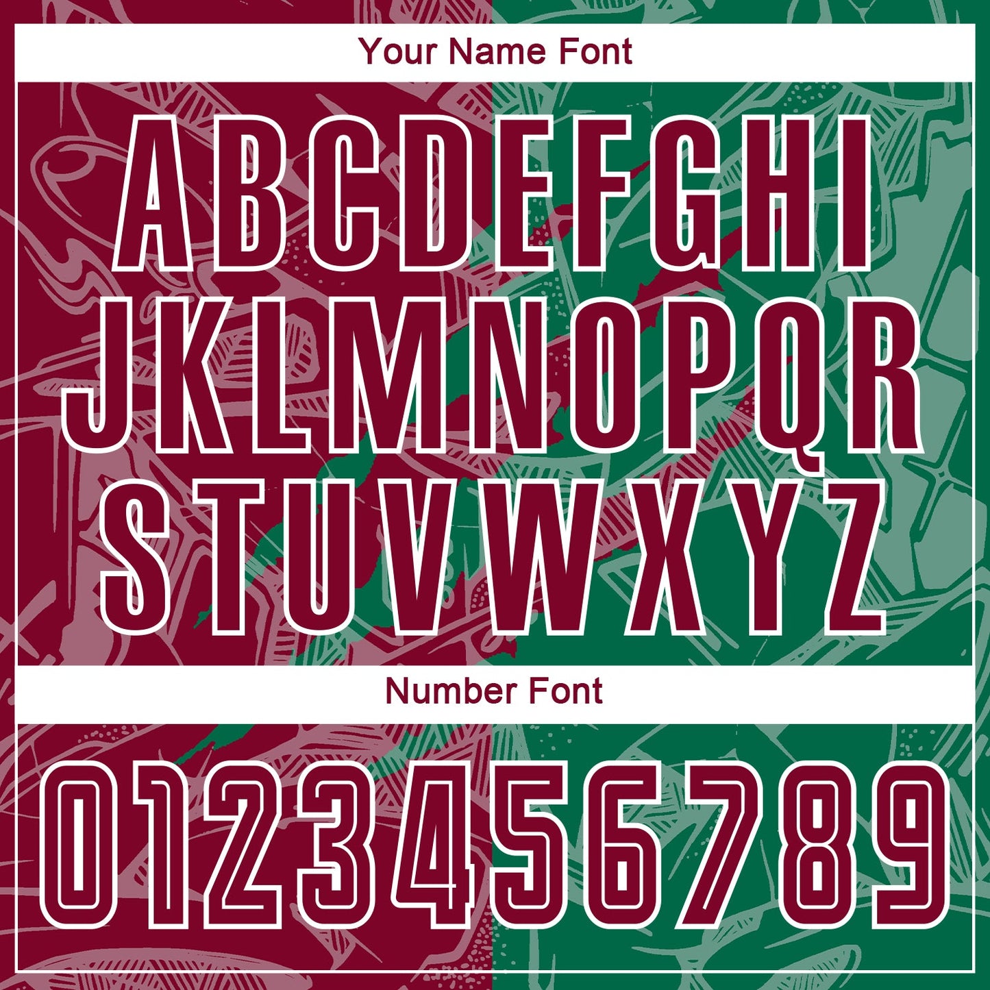 Custom Graffiti Pattern Maroon-Kelly Green Scratch Sublimation Soccer Uniform Jersey - Sky-Custom