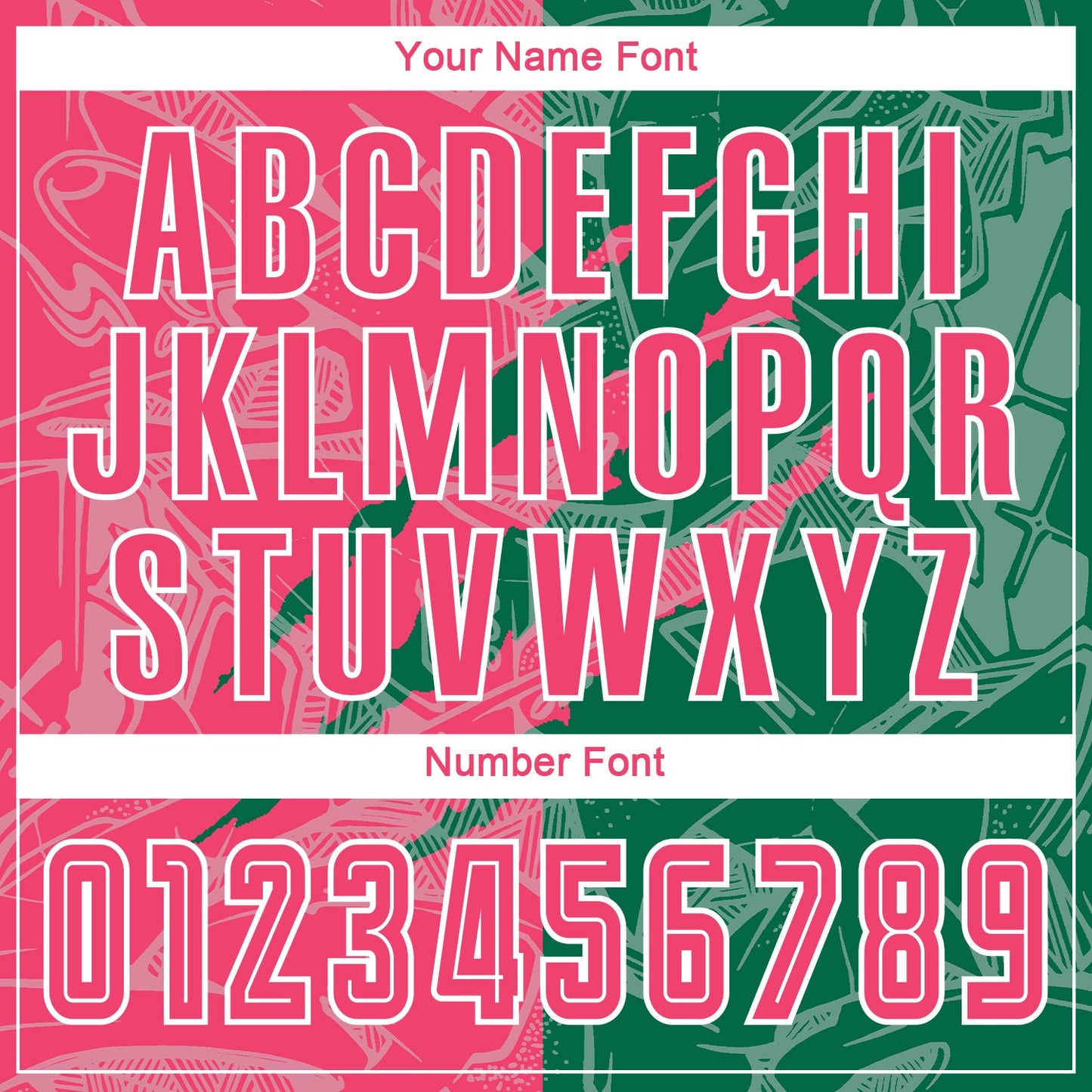 Custom Graffiti Pattern Neon Pink-Kelly Green Scratch Sublimation Soccer Uniform Jersey - Sky-Custom