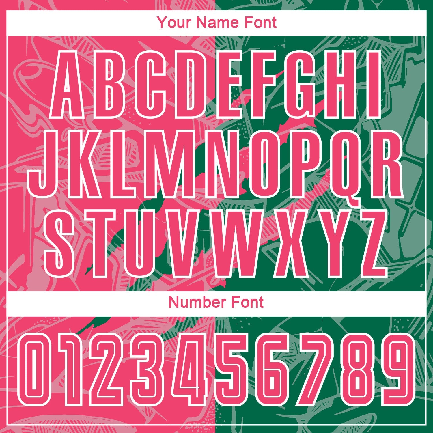 Custom Graffiti Pattern Neon Pink-Kelly Green Scratch Sublimation Soccer Uniform Jersey - Sky-Custom