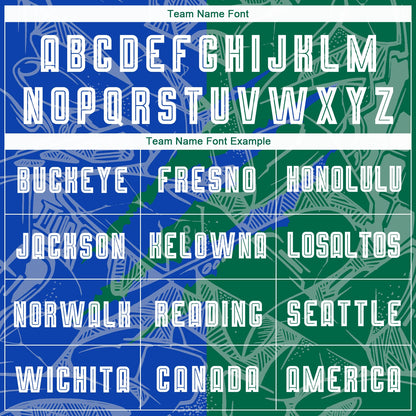 Custom Graffiti Pattern Thunder Blue-Kelly Green Scratch Sublimation Soccer Uniform Jersey - Sky-Custom