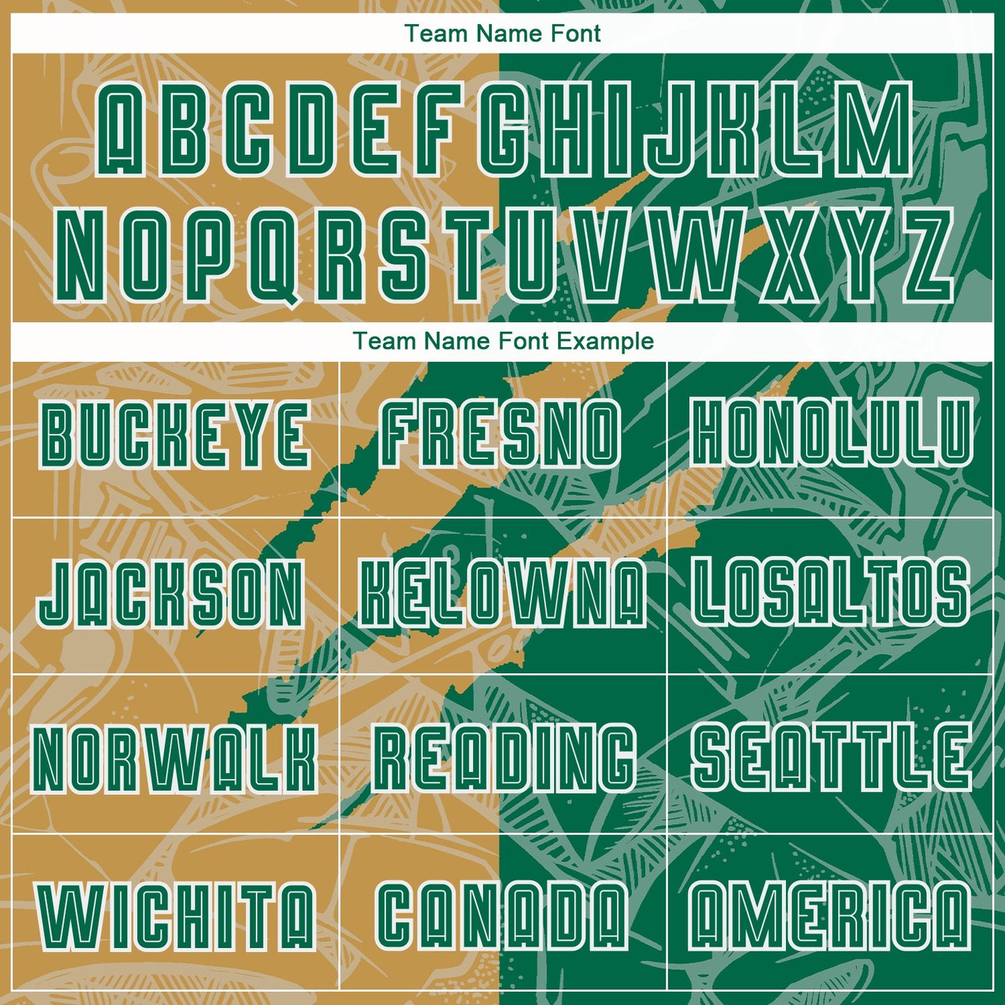 Custom Graffiti Pattern Kelly Green-Old Gold Scratch Sublimation Soccer Uniform Jersey - Sky-Custom