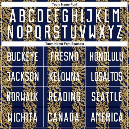 Custom Navy White-Old Gold Abstract Shape Sublimation Soccer Uniform Jersey - Sky-Custom