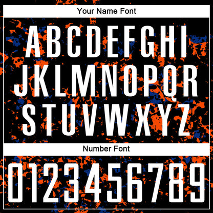 Custom Black Orange-Royal Abstract Fragment Art Sublimation Soccer Uniform Jersey - Sky-Custom