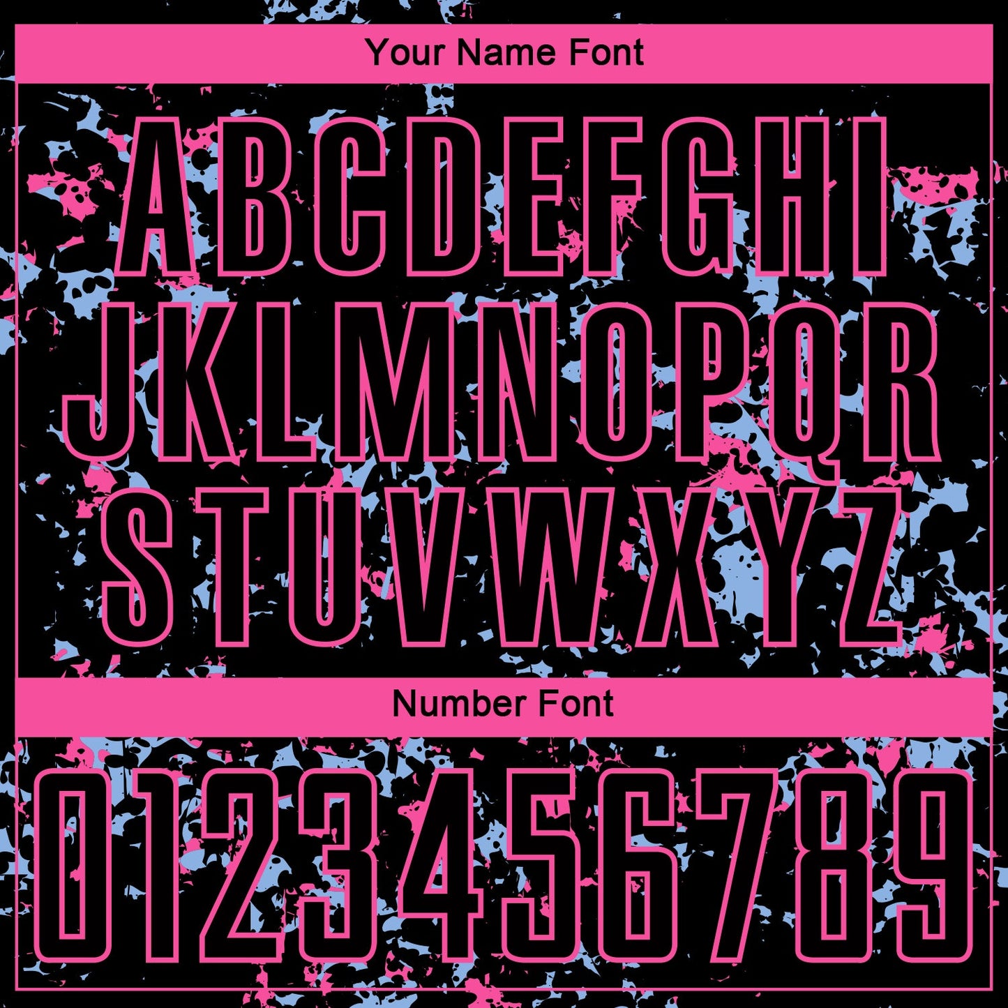 Custom Black Pink-Light Blue Abstract Fragment Art Sublimation Soccer Uniform Jersey - Sky-Custom
