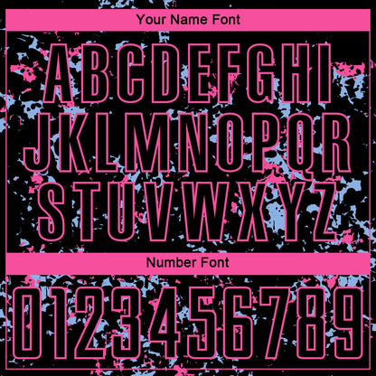 Custom Black Pink-Light Blue Abstract Fragment Art Sublimation Soccer Uniform Jersey - Sky-Custom