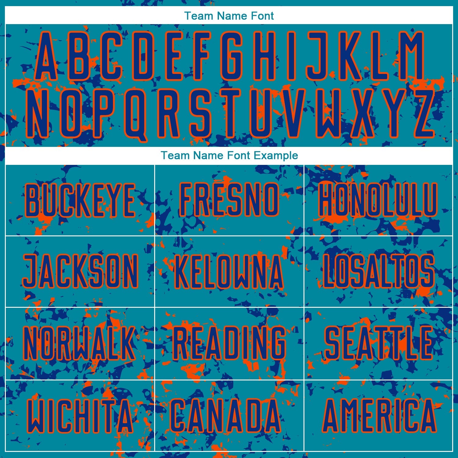 Custom Teal Royal-Orange Abstract Fragment Art Sublimation Soccer Uniform Jersey - Sky-Custom