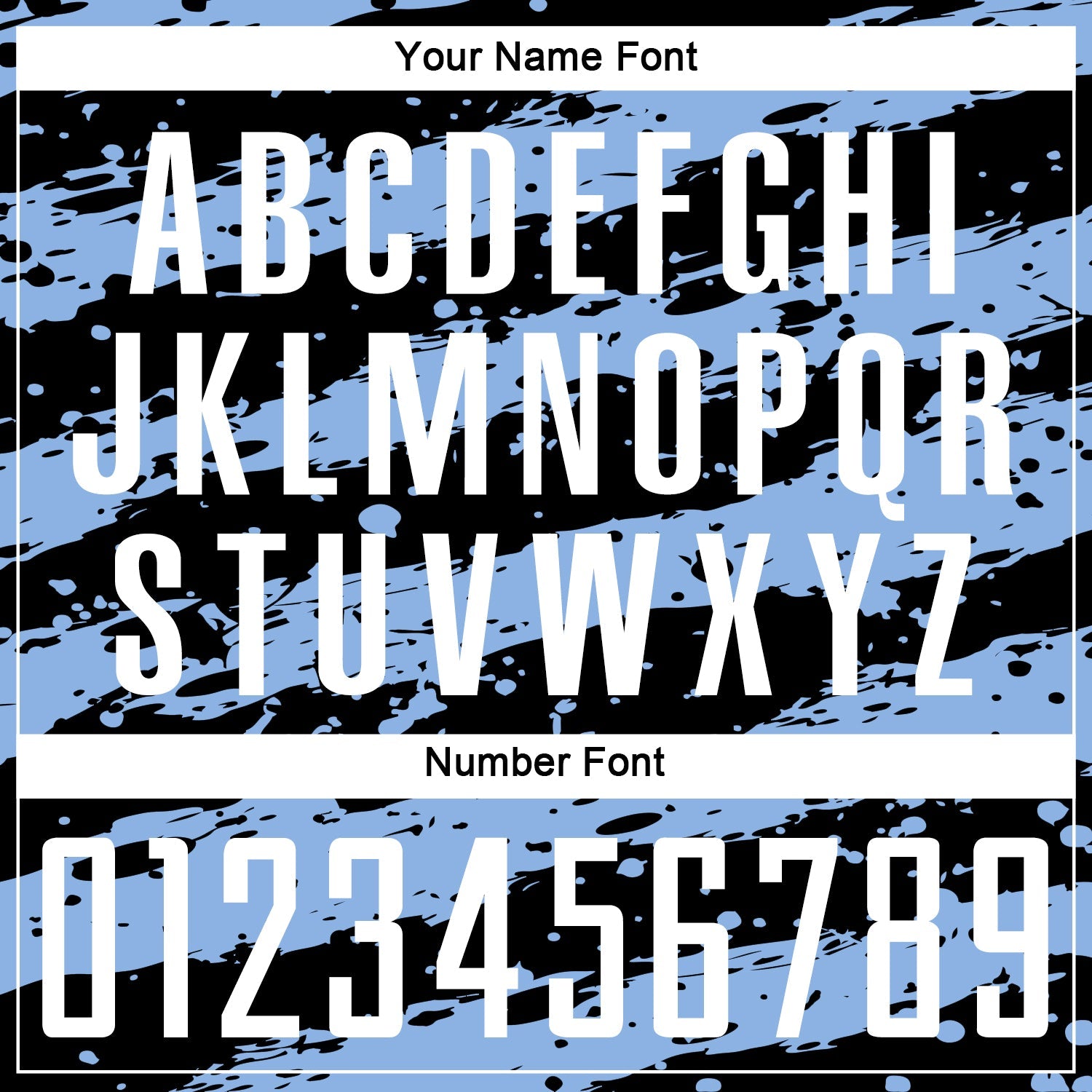 Custom Black White-Light Blue Splash Sublimation Soccer Uniform Jersey - Sky-Custom