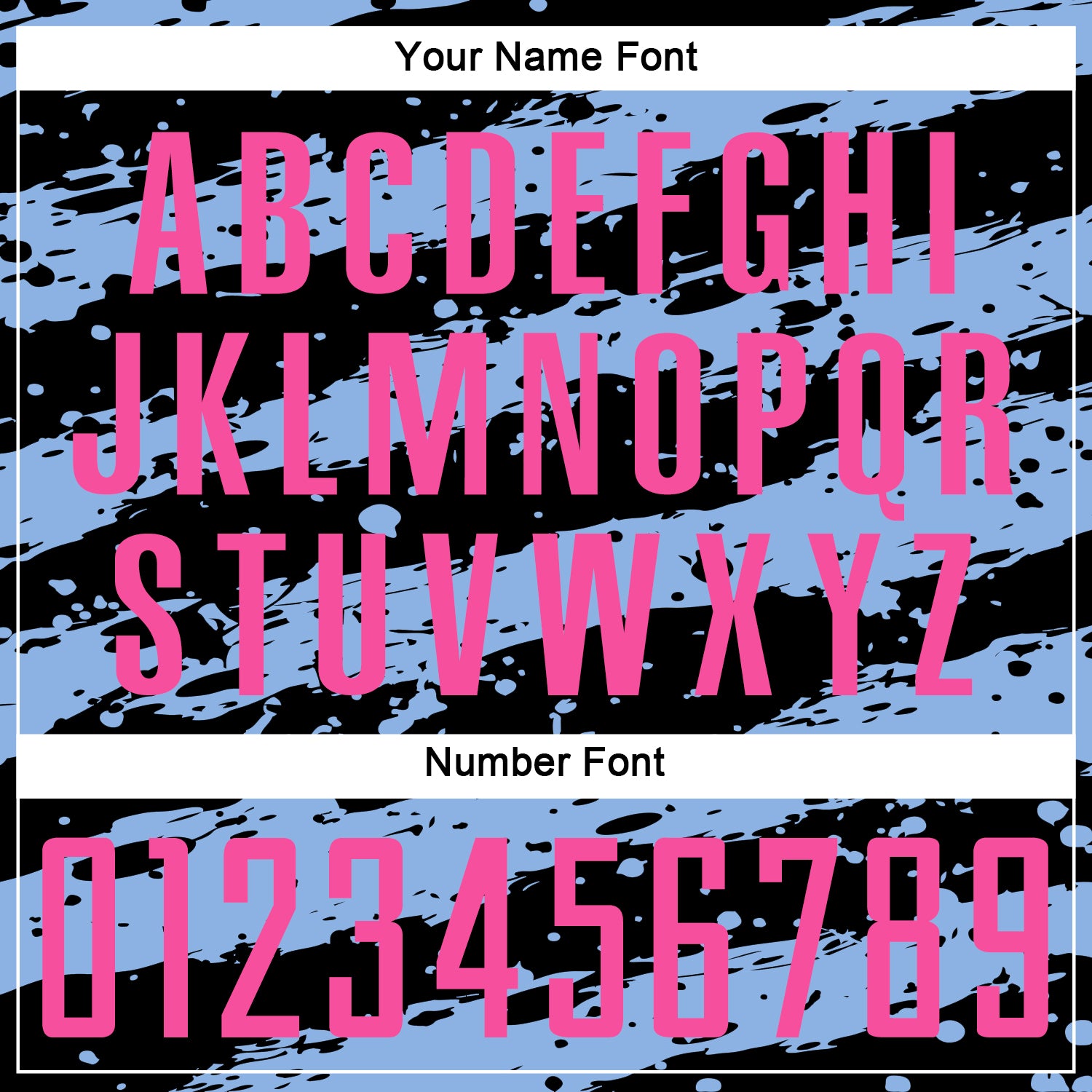 Custom Black Pink-Light Blue Splash Sublimation Soccer Uniform Jersey - Sky-Custom