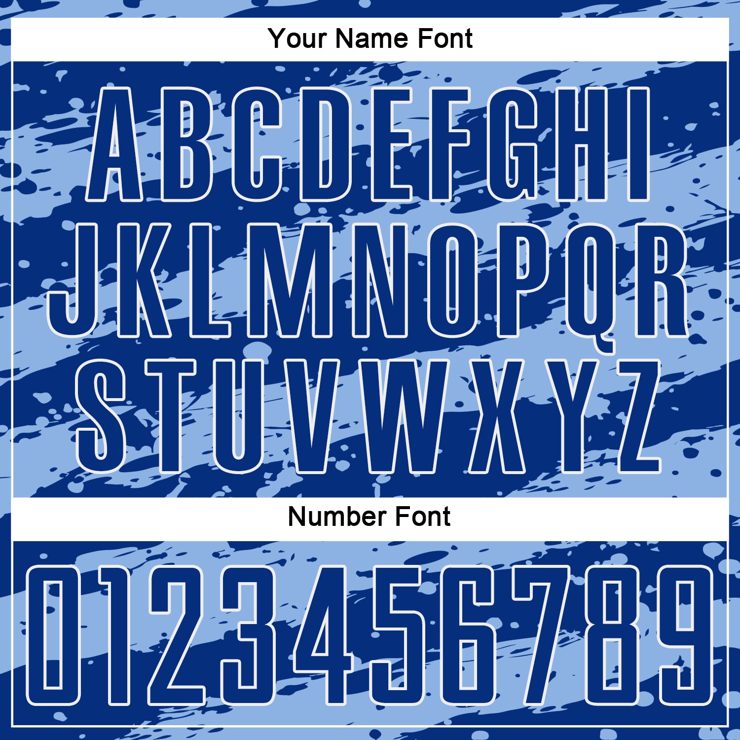 Custom Royal Light Blue-White Splash Sublimation Soccer Uniform Jersey - Sky-Custom