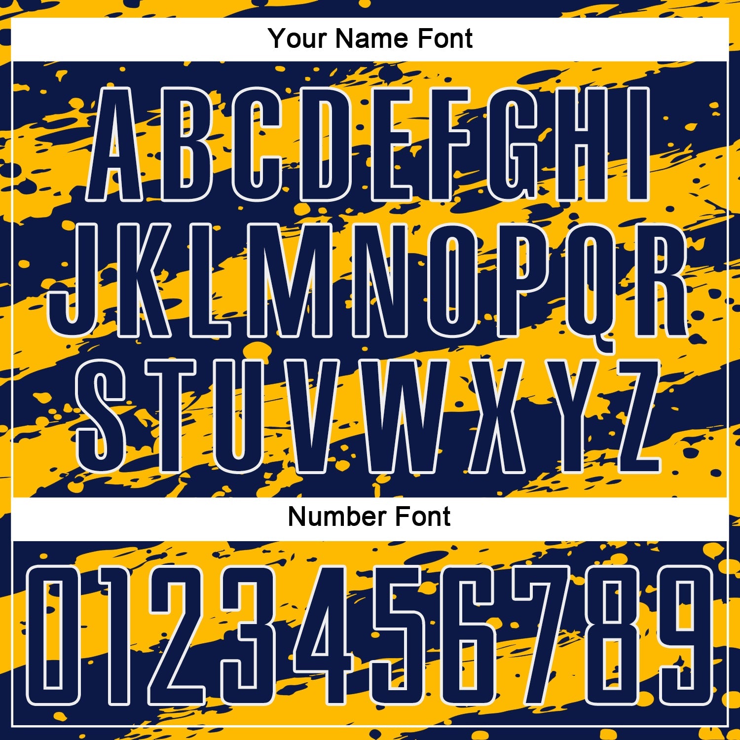Custom Navy Gold-White Splash Sublimation Soccer Uniform Jersey - Sky-Custom