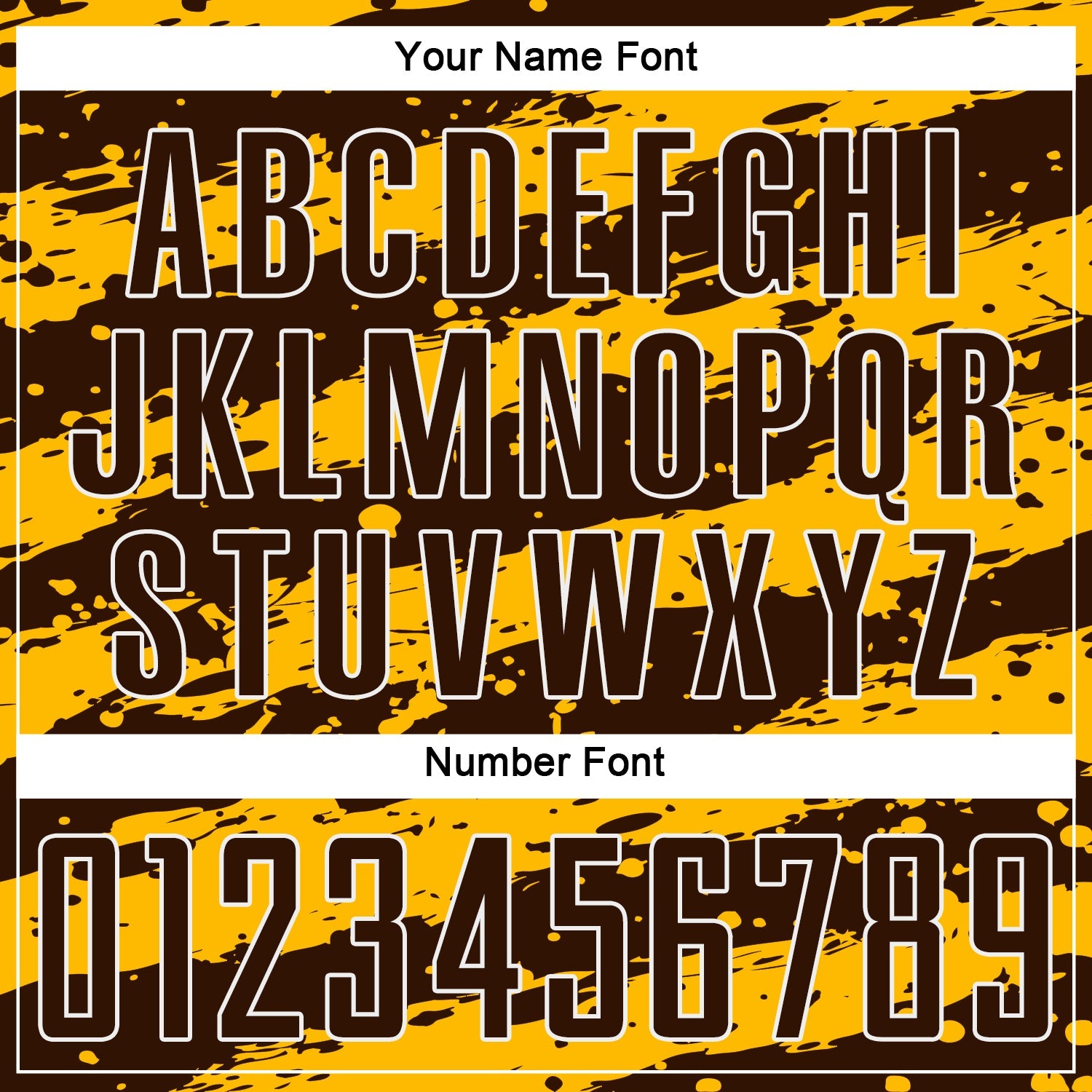 Custom Gold Brown-White Splash Sublimation Soccer Uniform Jersey - Sky-Custom