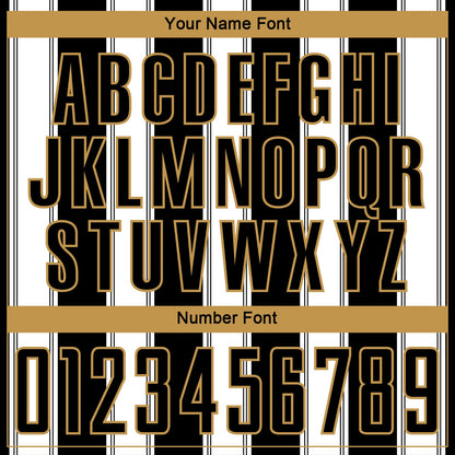 Custom Black White-Old Gold Line Sublimation Soccer Uniform Jersey - Sky-Custom