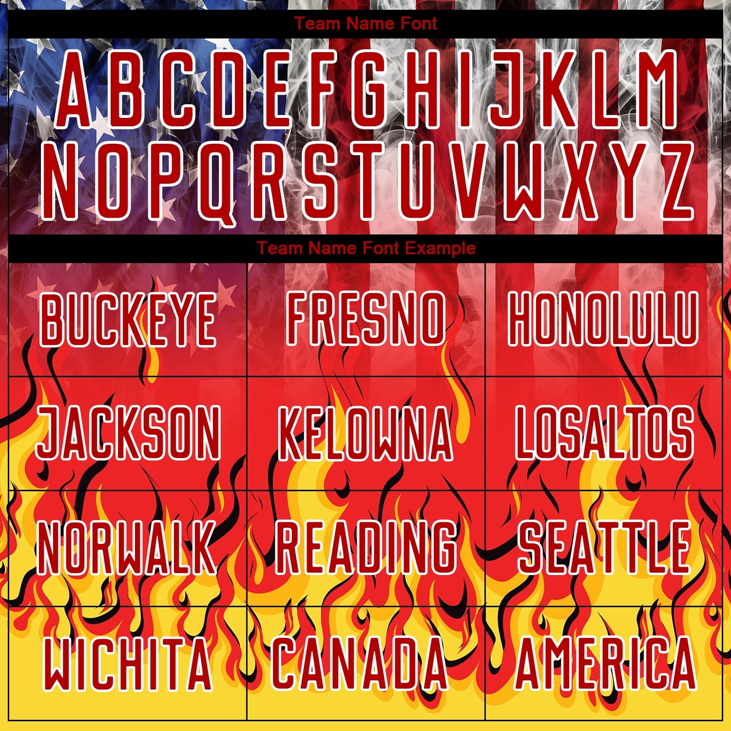 Custom Black Royal Red-Gold American Flag Flame Sublimation Soccer Uniform Jersey - Sky-Custom