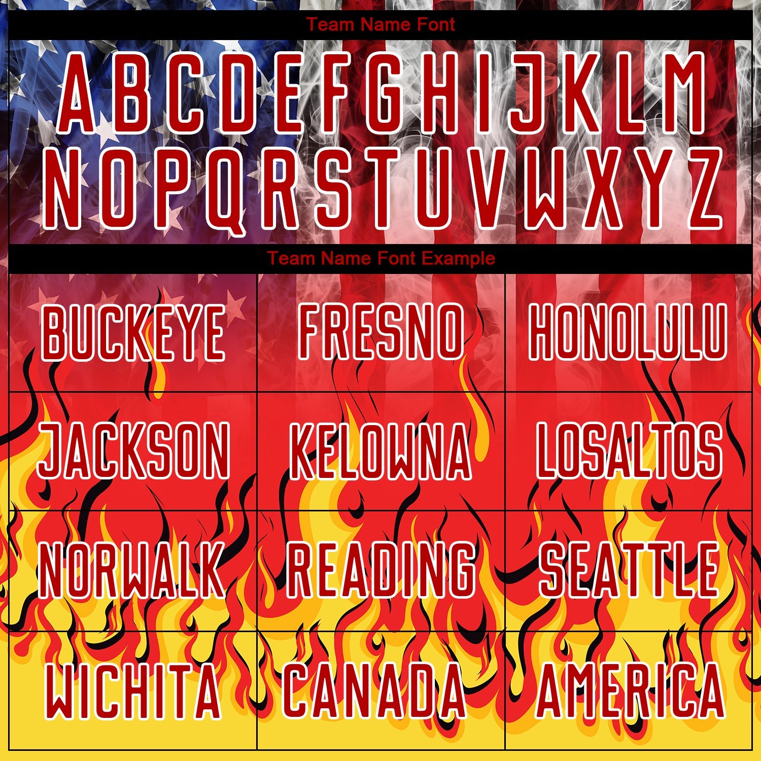 Custom Black Royal Red-Gold American Flag Flame Sublimation Soccer Uniform Jersey - Sky-Custom
