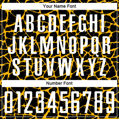Custom Black White-Gold Abstract Network Splash Sublimation Soccer Uniform Jersey - Sky-Custom