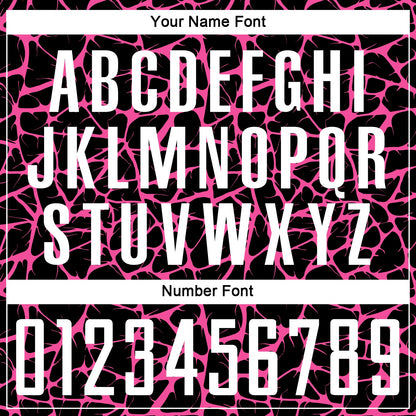 Custom Black White-Pink Abstract Network Splash Sublimation Soccer Uniform Jersey - Sky-Custom