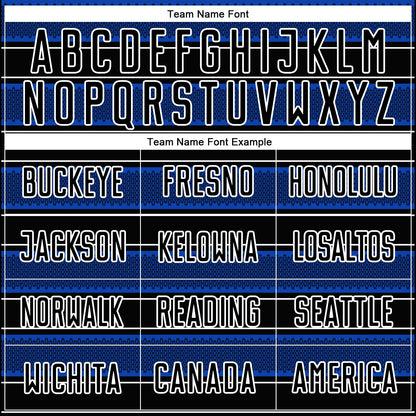 Custom Black Thunder Blue-White Geometric Shapes And Line Sublimation Soccer Uniform Jersey - Sky-Custom