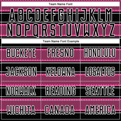 Custom Black Pink-White Geometric Shapes And Line Sublimation Soccer Uniform Jersey - Sky-Custom