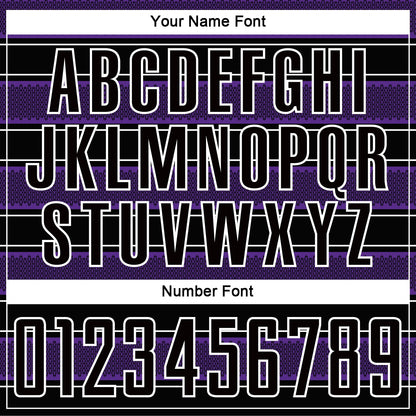 Custom Black Purple-White Geometric Shapes And Line Sublimation Soccer Uniform Jersey - Sky-Custom