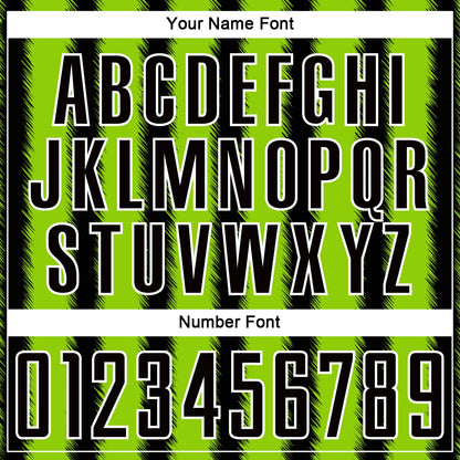 Custom Black Neon Green-White Line Sublimation Soccer Uniform Jersey - Sky-Custom