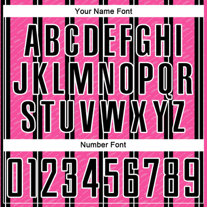 Custom Black Pink-White Line Sublimation Soccer Uniform Jersey - Sky-Custom