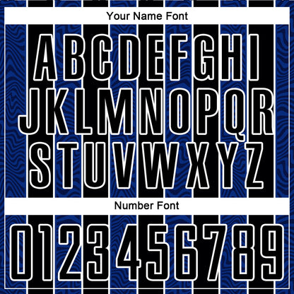 Custom Black Royal-White Line Sublimation Soccer Uniform Jersey - Sky-Custom
