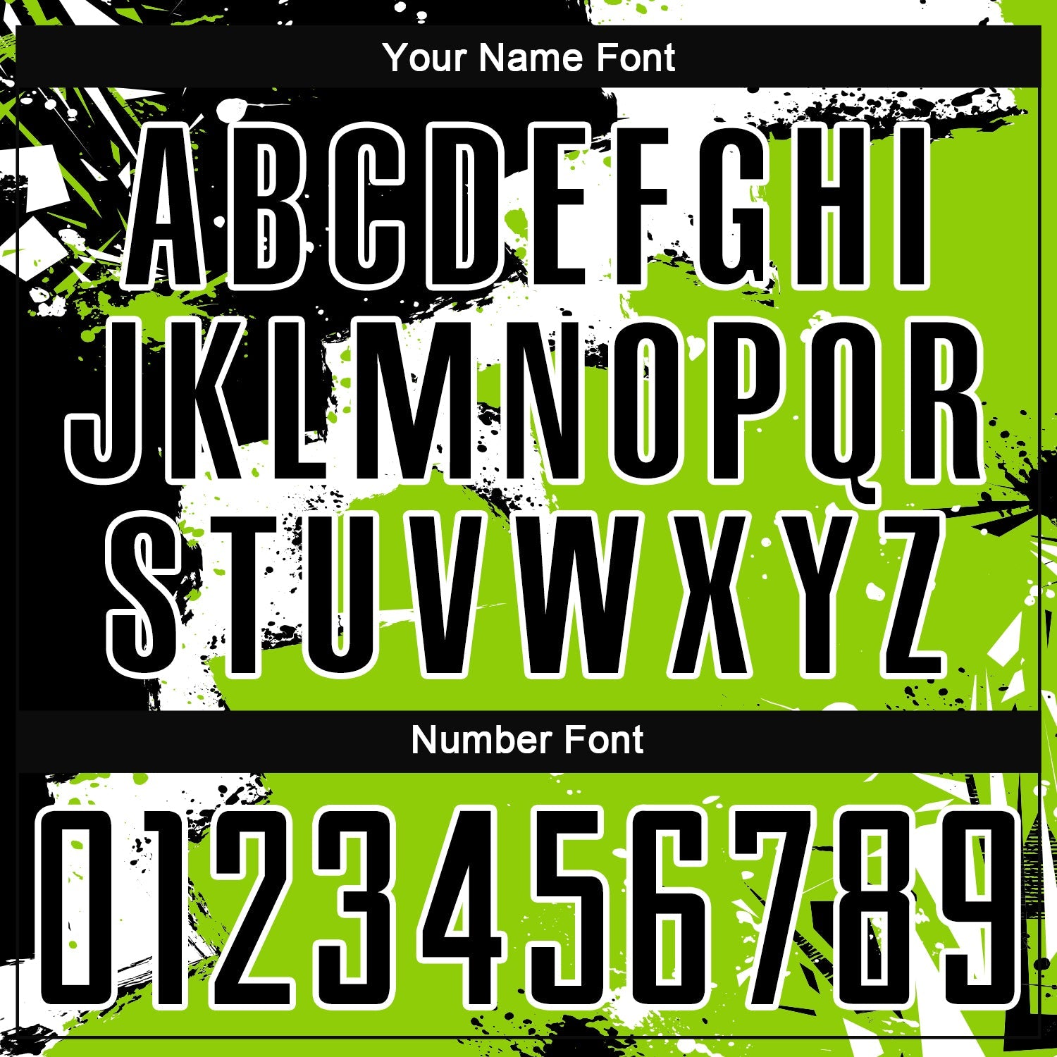 Custom Black White-Neon Green Splash Sublimation Soccer Uniform Jersey - Sky-Custom