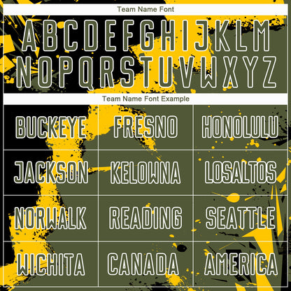 Custom Black Olive-Yellow Splash Sublimation Soccer Uniform Jersey - Sky-Custom