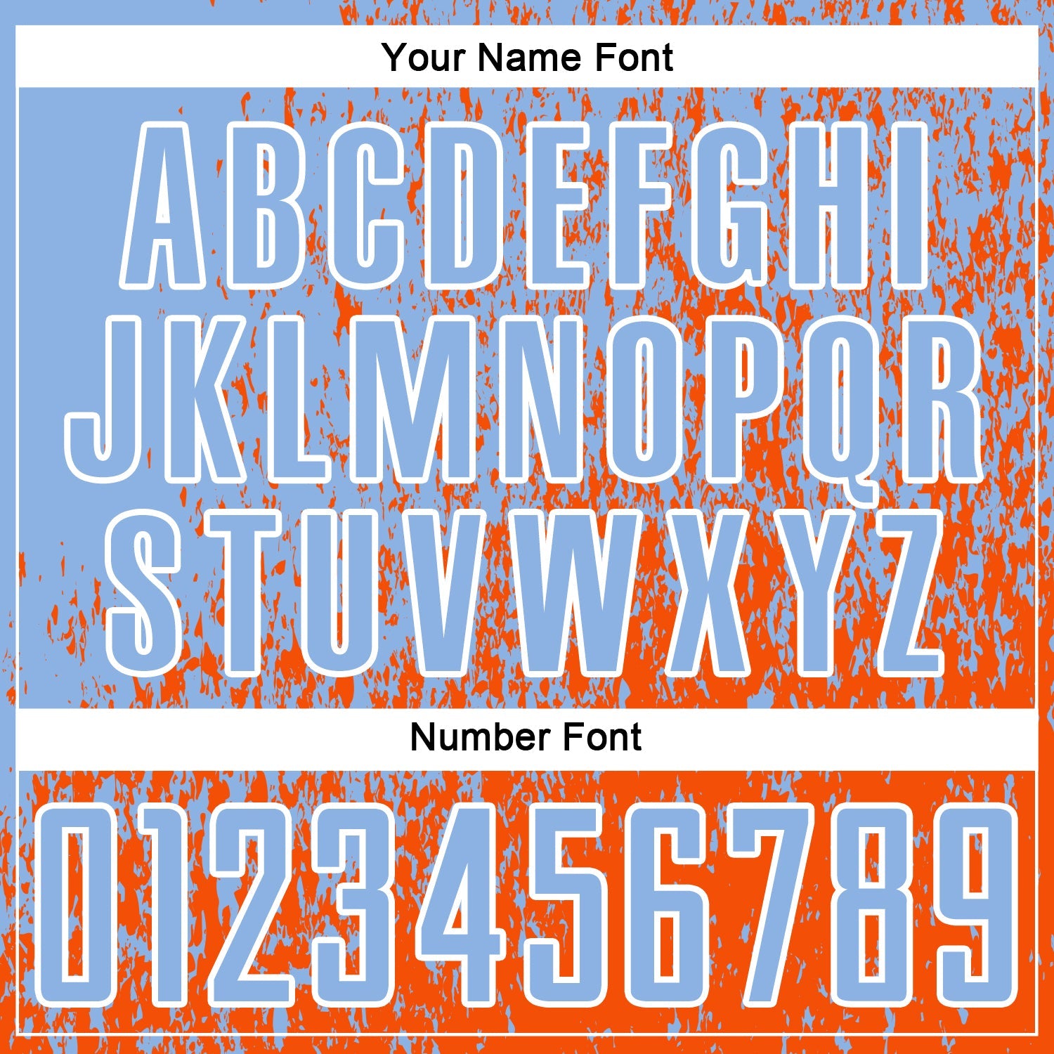 Custom Light Blue Orange-White Abstract Fragment Art Sublimation Soccer Uniform Jersey - Sky-Custom