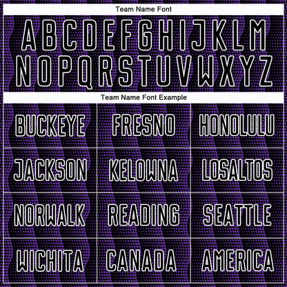 Custom Black Purple-White Geometric Shape Sublimation Soccer Uniform Jersey - Sky-Custom