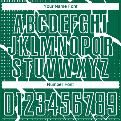 Custom Kelly Green White Lightning Sublimation Soccer Uniform Jersey - Sky-Custom