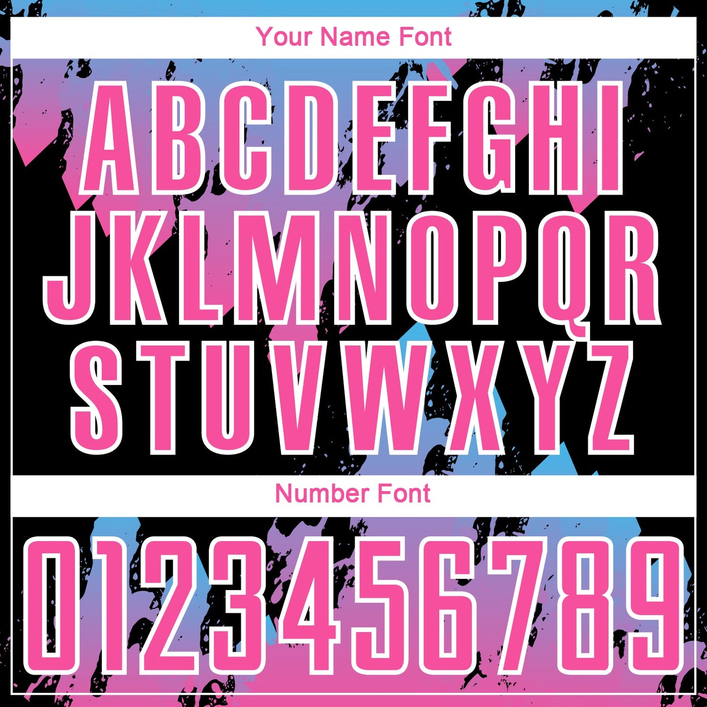 Custom Pink Sky Blue-Black Splash Sublimation Soccer Uniform Jersey - Sky-Custom