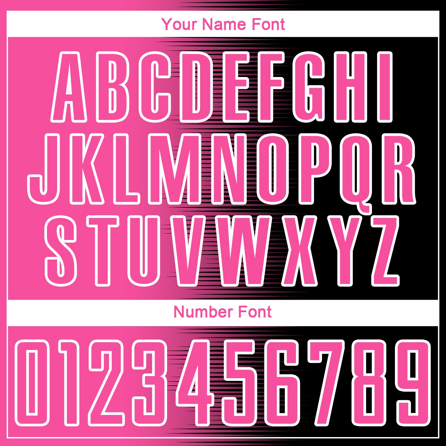 Custom Black Pink-White Gradient Line Sublimation Soccer Uniform Jersey - Sky-Custom