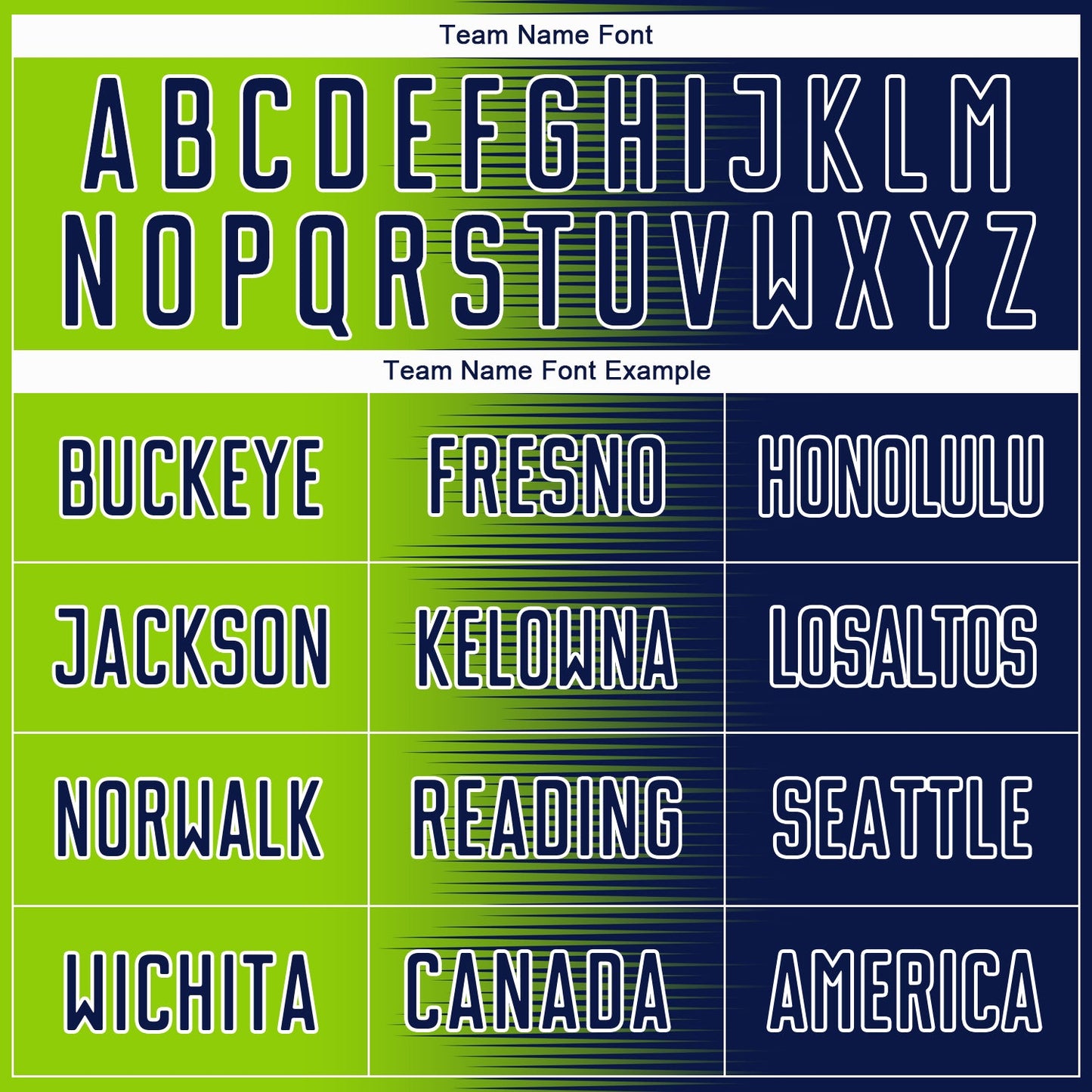 Custom Navy Neon Green-White Gradient Line Sublimation Soccer Uniform Jersey - Sky-Custom