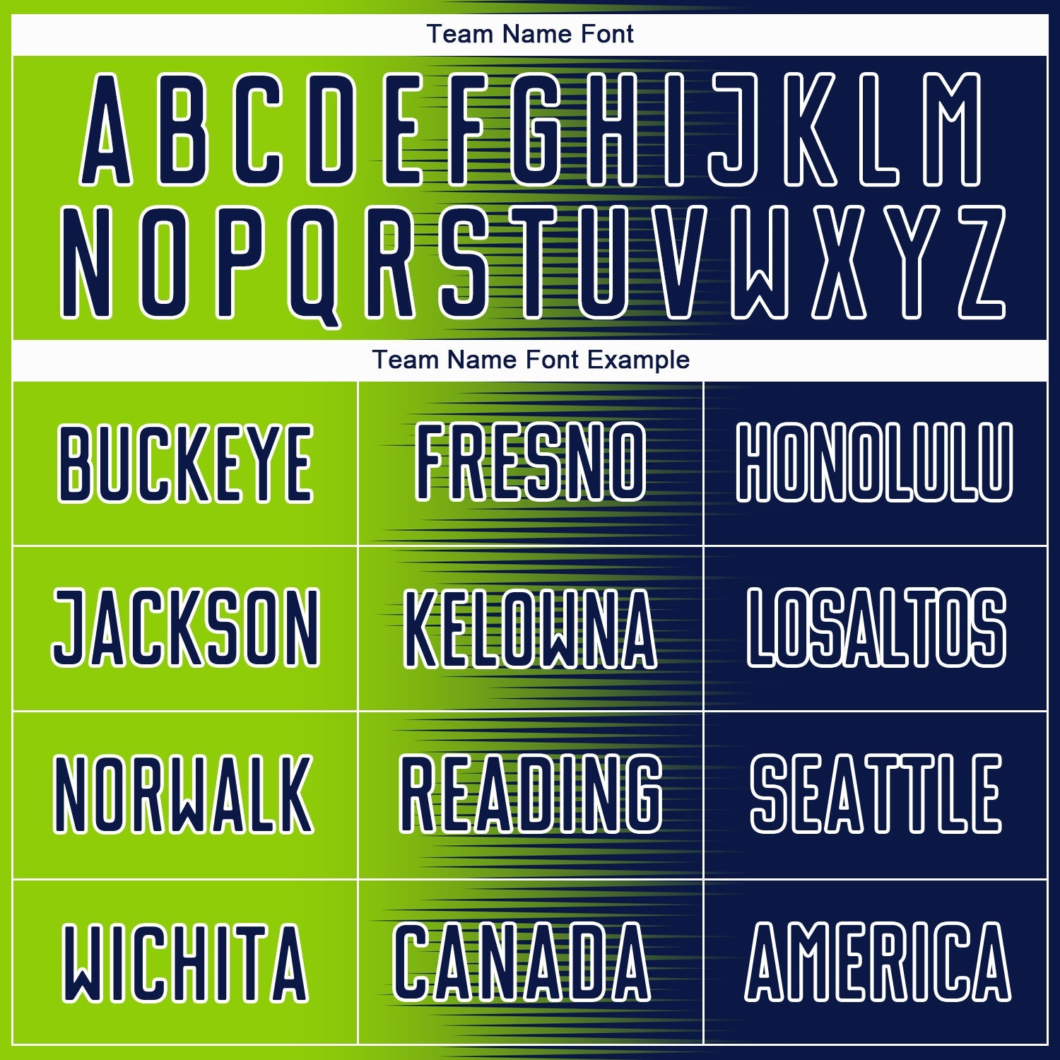Custom Navy Neon Green-White Gradient Line Sublimation Soccer Uniform Jersey - Sky-Custom
