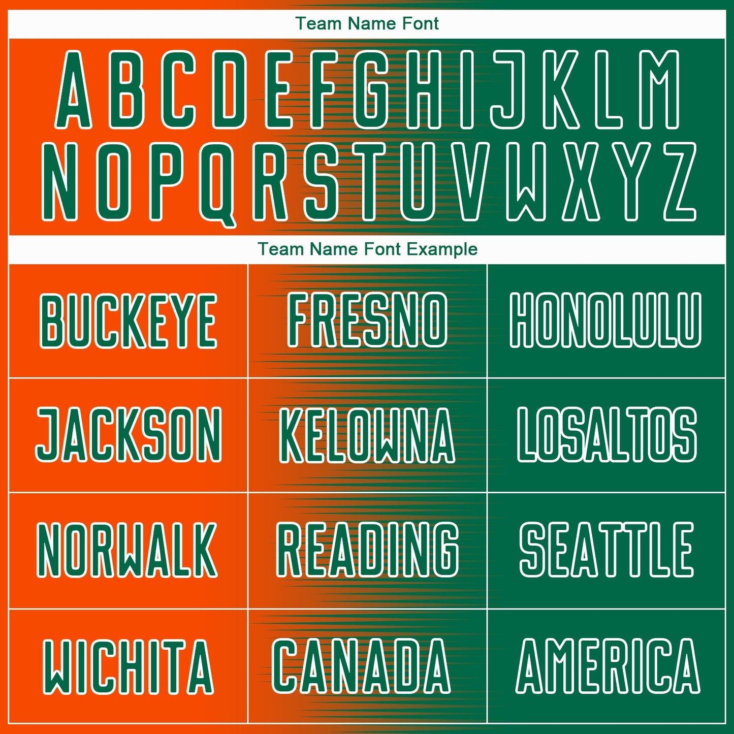 Custom Kelly Green Orange-White Gradient Line Sublimation Soccer Uniform Jersey - Sky-Custom