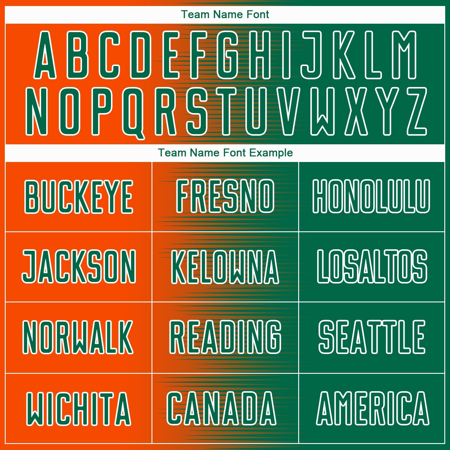 Custom Kelly Green Orange-White Gradient Line Sublimation Soccer Uniform Jersey - Sky-Custom