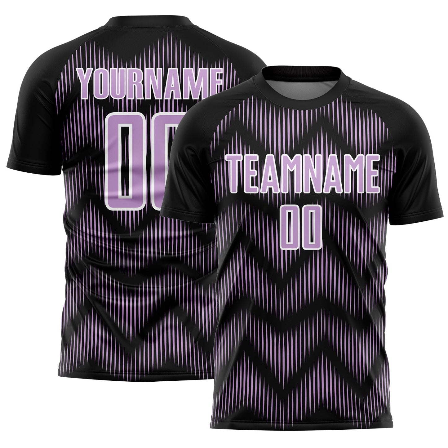 Custom Black Light Purple-White Line Sublimation Soccer Uniform Jersey - Sky-Custom
