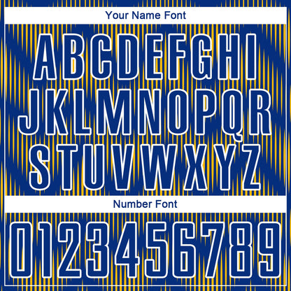 Custom Royal Gold-White Line Sublimation Soccer Uniform Jersey - Sky-Custom