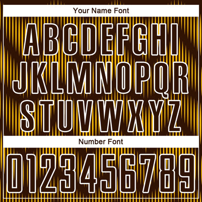 Custom Brown Gold-White Line Sublimation Soccer Uniform Jersey - Sky-Custom