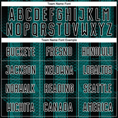 Custom Black Teal-White Abstract Network Sublimation Soccer Uniform Jersey - Sky-Custom