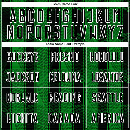 Custom Black Grass Green-White Abstract Network Sublimation Soccer Uniform Jersey - Sky-Custom