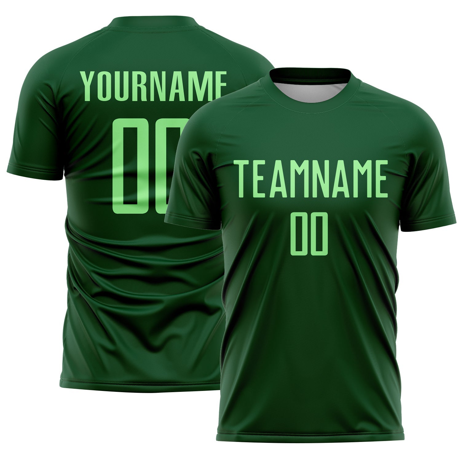 Custom Green Pea Green Sublimation Soccer Uniform Jersey - Sky-Custom