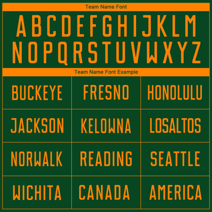 Custom Green Bay Orange Sublimation Soccer Uniform Jersey - Sky-Custom