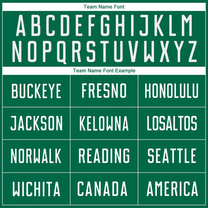 Custom Kelly Green White Sublimation Soccer Uniform Jersey - Sky-Custom